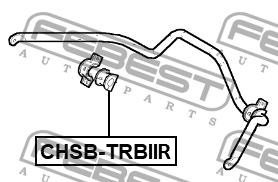 Втулка заднего стабилизатора d24.7 CHSB-TRBIIR CHSB-TRBIIR FEBEST