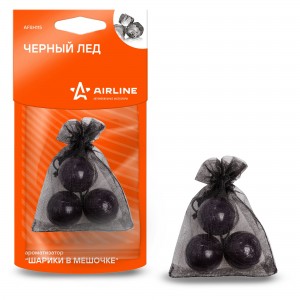 ароматизатор 'шарики в мешочке' черный лед!\ AFSH115 AIRLINE