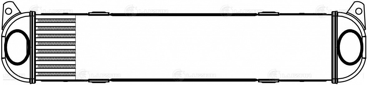 ОНВ (радиатор интеркулера) для а/м Land Rover Discovery (04-)/(09-)/RR Sport (05 LRIC 1016 LUZAR