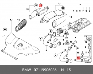 болт!\ BMW E82/E87/E88/E46/E90/E60/X3/X5 07 11 9 906 086 BMW