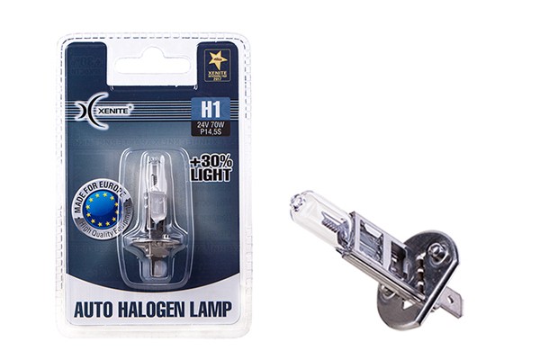 Лампа 24V H1 70W P14.5s +30% 3200К блистер (1шт.) XENITE 1007134 XENITE