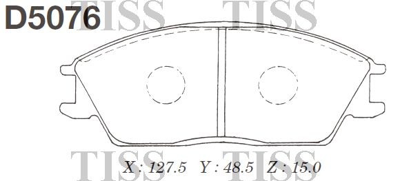 Колодки тормозные дисковые Hyundai Accent -06 D5076 D5076 MK KASHIYAMA