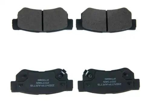 колодки дисковые задние! KIA Magentis 01>, Hyundai Sonata <01/Santa Fe 01> Z07365 ZENTPARTS