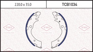 Колодки тормозные барабанные HONDA Accord/Civic 90-SUZUKI Jimny 98- TCB1034 TCB1034 TATSUMI