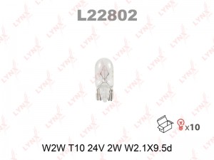 W2W 24V-2W 1X9,5D L22802 LYNXAUTO