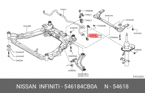 СТОЙКА СТАБИЛИЗАТОРА 54618-4CB0A 54618-4CB0A NISSAN
