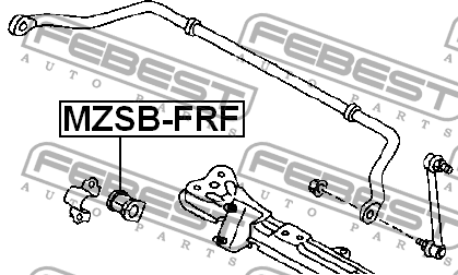 втулка стабилизатора перед.! D21.5\ Mazda Bongo Friendee 95-05 MZSB-FRF FEBEST