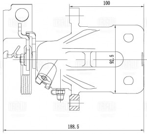 Суппорт торм. Honda Accord (97-) зад. лев. d=38мм (CF 012071) CF012071 TRIALLI