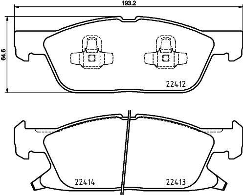 Колодки тормозные P24188 P24188 BREMBO