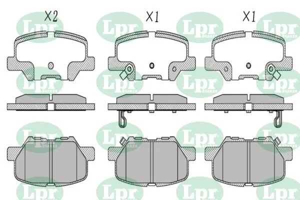 Колодки тормозные дисковые 05P1802 05P1802 LPR