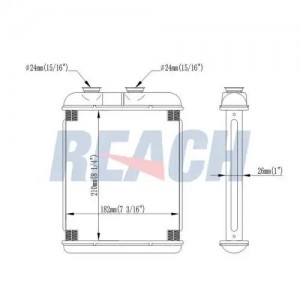 Радиатор отопителя REACH 1.18.15063 REACH