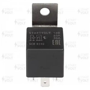 Реле автомобильное 5 конт. 12V 20,30A (с кронштейном) SCR0102 SCR 0102 START VOLT