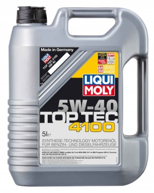7501 LiquiMoly Синт-ое мот.масло Top Tec 4100 5W-40 SN C3 (5л) 7501 LIQUI MOLY
