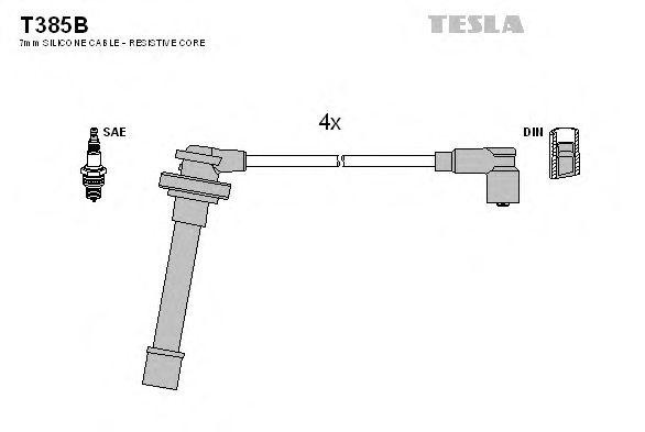 к-кт проводов!\ Nissan Micra 1.0/1.3i 92-00 T385B TESLA