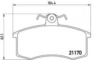 Колодки тормозные P41003 P41003 BREMBO