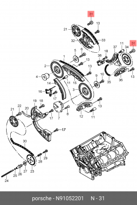 винт!\ Audi, VW N 910 522 01 VAG