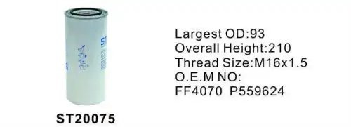 Фильтр топливный ST20075 ST20075 STAL