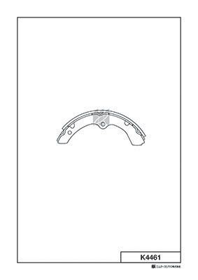 Колодки тормозные барабанные K4461 K4461 MK KASHIYAMA