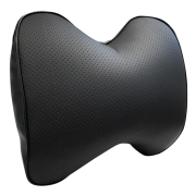 Подушка на подголовник 30х28см экокожа черная ZIPOWER PM0470 ZIPOWER