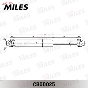 Упор газовый капота BMW 7(E32) 87-94 CB00025 CB00025 MILES