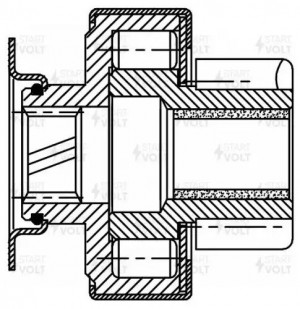 Привод стартера (бендикс) для а/м Mercedes-Benz GLK X204 (15-)/V W447 (14-) 2.1C VCS1510 START VOLT