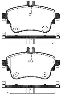 1487 08 колодки дисковые п.\ MB W246 1.8/CDi 11> 1487.08 REMSA