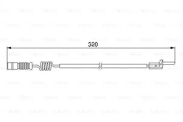 Датчик износа тормозных колодок MERCEDES ML (W163) задний BOSCH 1 987 474 964 BOSCH