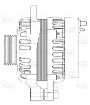 Генератор для а/м Chery Amulet A15 06- 1.6i 90A LG2701 LG2701 START VOLT
