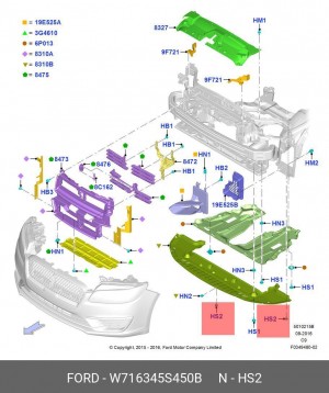 Винт FORD OE W716345S450B FORD
