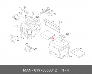 Газовая пневматич. подвеска 200N 81970060012 MAN