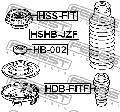 Пыльник переднего амортизатора HSHB-JZF FEBEST