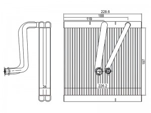Испаритель кондиционера 1 1015 1219 1020 ST4330004 ST4330004 SAT