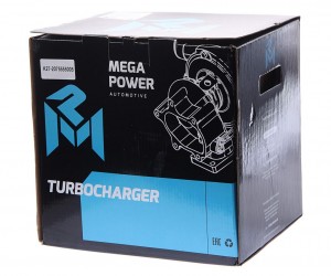 Турбокомпрессор КАМАЗ дв.ЕВРО-3 левый (патрубок 690539) (6 шп.) MEGAPOWER 11014027 MEGA POWER