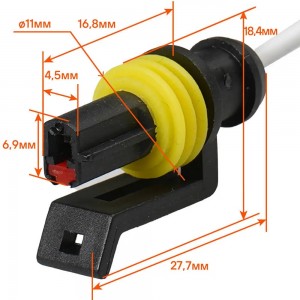 Разъём 1 pin c проводом для датчика давления масла Chevrolet, для датчика кислор AECC023 AIRLINE