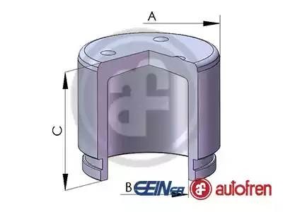 поршень суппорта! d35 Akebono\Mitsubishi Galant/Lancer/Outlander, Subaru Impreza D025240 AUTOFREN SEINSA