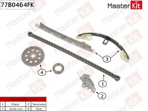 Комплект цепи ГРМ HONDA L12/L13/L15/LDA3 FIT (01-08)/FIT (08-13)/JAZZ (GE) 08-13 77B0464FK MASTER KIT
