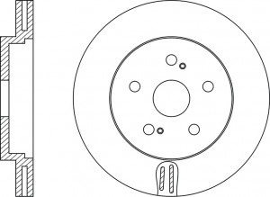 Диск тормозной TOYOTA AVENSIS 2.0-2.4 03- передний RN1210 RN1210 NIBK