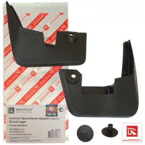 Брызговики передние Renault Logan (2 шт.) 20367 ROSTECO