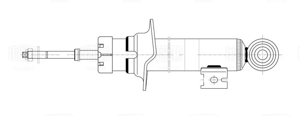Амортизатор Mitsubishi Pajero Sport (08-) перед. лев./прав. (AG 11060) AG11060 TRIALLI