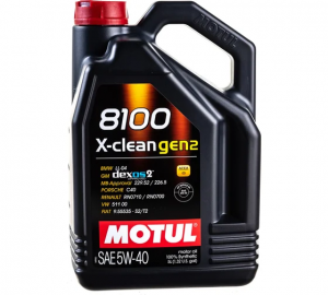 Масло моторное MOTUL 8100 X-CLEAN GEN2 5W40 синт 5л 109762 MOTUL