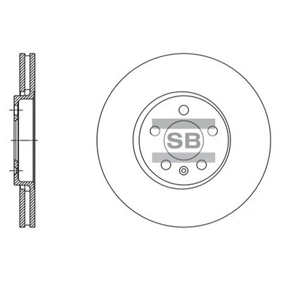 Диск тормозной передний SKODA OCTAVIA (1U), RAPID SD5408 SD5408 SANGSIN
