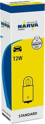 Лампа 12V T2W BA9s NARVA 170533000 NARVA