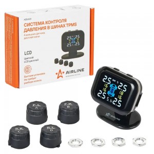 Система контроля давления в шинах TPMS, 4 внеш. датчика, дисплей мини (AEBJ001) AEBJ001 AIRLINE