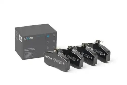 Колодка тормозная передняя ВАЗ 2108, 2109, 2110, 2112, 2114, 2115, 2170, Калина, LECAR011010501 LECAR