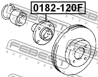 Ступица передняя 0182-120F FEBEST