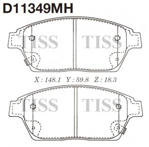 Колодки тормозные дисковые  BUICK ENCORE SUV D11349MH D11349MH MK KASHIYAMA