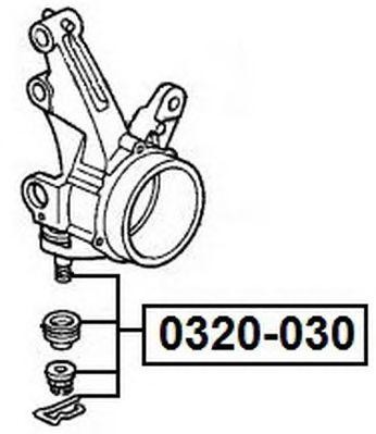 ОПОРА ШАРОВАЯ НИЖНЯЯ HONDA 320030 0320-030 ASVA