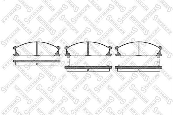 236 02=572373B !колодки дисковые п.\ Nissan Terrano 2.4i-3.0i/2.7TD 87-93/Pick-u 247-002-SX STELLOX