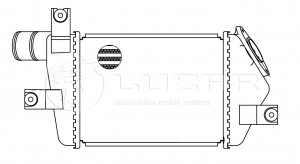 Интеркулер MITSUBISHI L200,Pajero Sport (08-) LUZAR LRIC1148 LUZAR