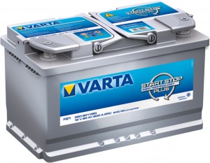 аккумуляторная батарея! 19.5/17.9 +справа 80Ah 800A 315x175x190 AGM\ 580901080 VARTA